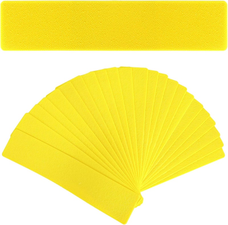 AojSup 24 Pcs Court Line Marker Kit, Yellow Boundaries Markers Lines Set, Pickleball Court Lines Kit for Tennis Basketball Volleyball Badminton Pickleball Net Courts Outdoor or Indoor Training - Image 1